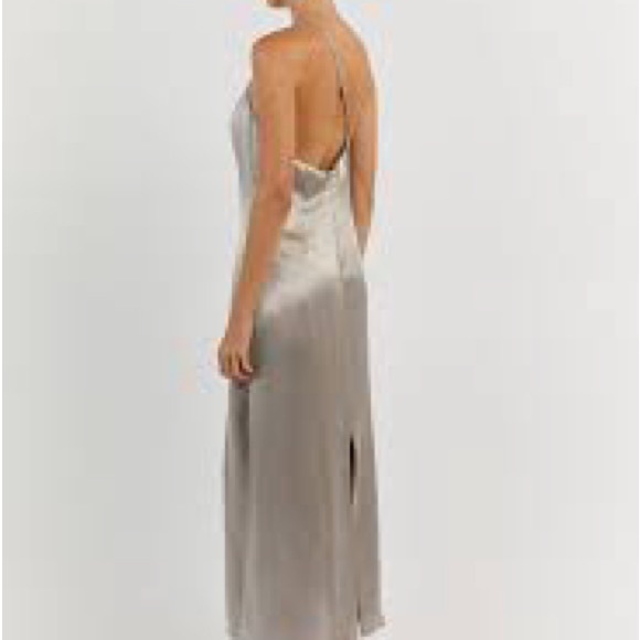 NWT Dissh Rio Pewter One Shoulder Dress US Size 8 - Picture 4 of 6